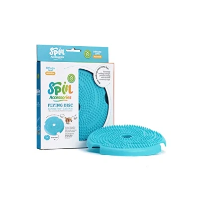 Image de PetDreamHouse Spin Accessories Disque Volant à lécher avec TPE sans BPA Accessoire de Rechange interactif pour mangeoire