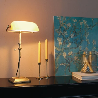 Image de Steinhauer Lampe de bureau Ancilla réglable bronze/jaune
