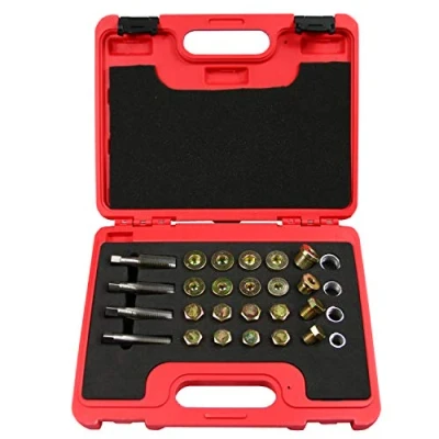 Image de BestsQ Kit de réparation filetage carter d&#039;huile 64 pièces M13 M15 M17 M20