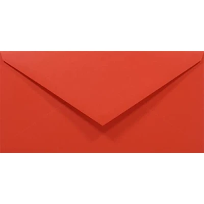Image de Netuno 50 enveloppes longues rouges DL 110x220mm Rainbow 80g rabat pointu collage humide colorées décoratives pour invitations mariage Noël cartes de voeux anniversaire fêtes