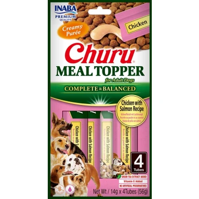 Image de Inaba Churu Meal Topper pour chiens Poulet et saumon