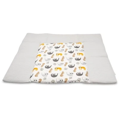 Image de ULLENBOOM ® Matelas á langer Bebe 85x75 cm, 100% matériaux OEKO TEX (Made in EU), Paresseux gris à Lavable et adapté aux déplacements