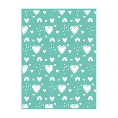 Image de Craftelier Classeur Embossing Hearts and Rainbows Texture cœurs et arc en ciel pour scrapbooking travaux manuels Compatible avec Sizzix Big Shot, Shot Plus, Revolution 15 x 20 cm