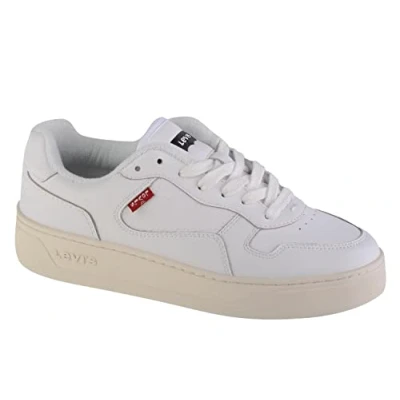 Image de Levi&#039;s Glide S Baskets basses, Femme, Taille: 39, Regular white Cuir