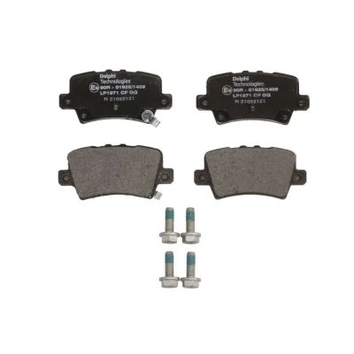 Image de DELPHI LP1971 Jeu de plaquettes frein avec indicateur d&#039;usure tôle anti bruit accessoires HONDA: CIVIC 8 Hatchback,