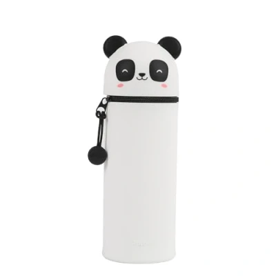 Image de I TOTAL® Étui en Silicone Souple pour l&#039;école, Extensible Forme de Animal (Panda)