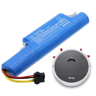 Image de Batterie de Remplacement TUPower 2600mAh / 28,08Wh Compatible avec Vileda VR 102, One, 201 PetPro, 303, 0769 03, 18650 AA
