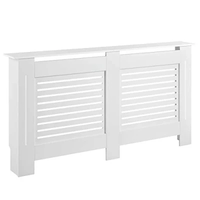 Image de Couverture de Radiateur Cache MDF Laqué Blanc 152x19x82cm