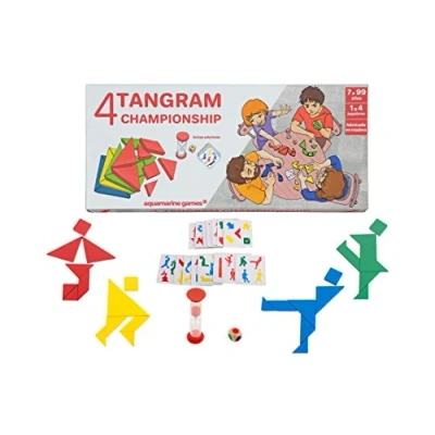 Image de Aquamarine Games TANGRAM 4 Joueurs Championship, Multicolore, NO Value (CP039)