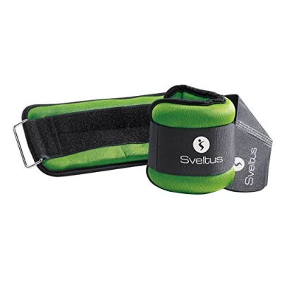 Image de Sveltus 0942_1 kg Bracelets lestés 1 de lycra (la paire : x 2) Vert