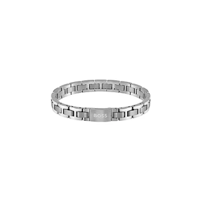 Image de BOSS Metal LINK Essentials Bracelet, Homme, Taille: One Size, Silber