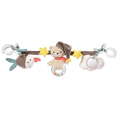 Image de Fehn Chaîne pour Poussette Jolis Pendentifs une Suspension Flexible sur les Poussettes, Sièges Auto, Berceaux, Arches de Jeu bébés et enfants à partir 0+ mois