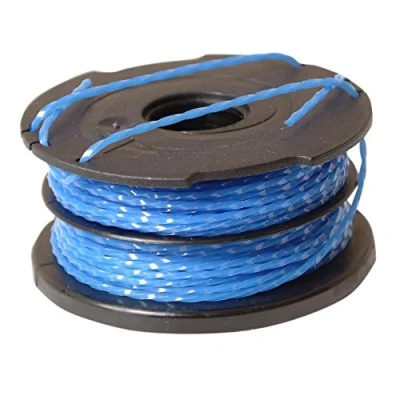 Image de BLACK+DECKER Bobine de Rechange pour Coupe Bordures, Reflex Plus A Déroulement Automatique, 2 x 6 m Fil en Nylon Plus, ⌀1,5 mm, A6441 XJ Bleu