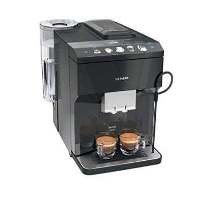 Image de SIEMENS EQ.500 classic TP503R09 Machine à café automatique avec écran TFT Bac grains et réservoir moulu 6 programmes iAroma System Couleur : Noir