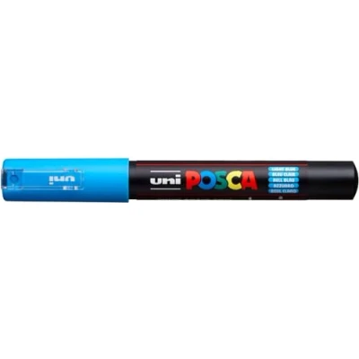 Image de Uni Ball 186753 Marqueur POSCA à pointe ogive extra fine, bleu clair