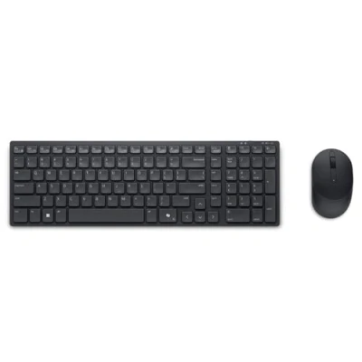 Image de Clavier et souris silencieux DELL KM555 Sans fil Noir Kit complet