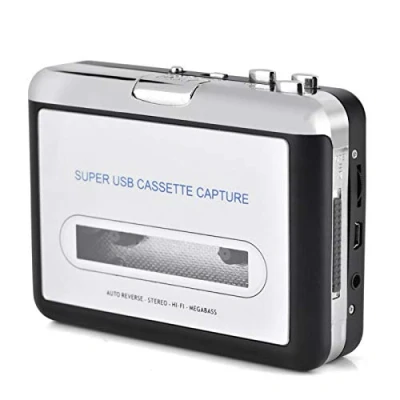 Image de Demeras Lecteur de Cassette USB vers PC MP3 CD Switcher Converter Capture Audio Music Player avec Casque