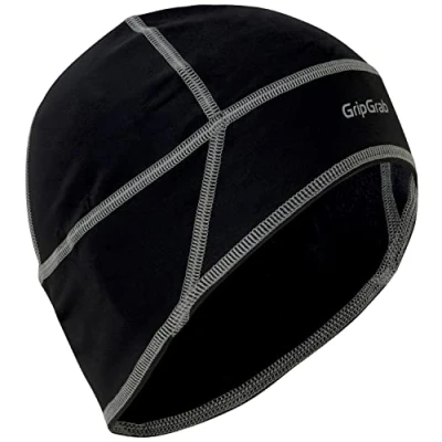 Image de gripgrab Mixte Bonnet Lightweight Thermal Sous casque Fin Vélo Hiver Respirant Skull Cap Cours de cyclisme, Noir, L EU