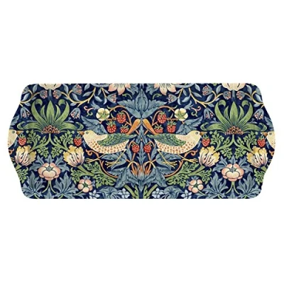 Image de Pimpernel Plateau à Sandwich Bleu Strawberry Thief (Multicolore, 16,5 x 38,5 2 cm)