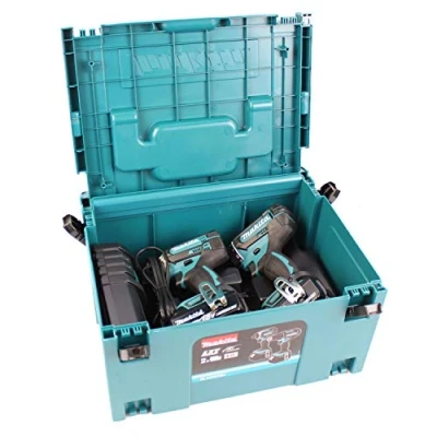 Image de Makita DLX2127MJ Pack 2 outils perceuse + visseuse (DDF482 DTD152) 18 V Li Ion (2x 4,0Ah) coffret Makpac