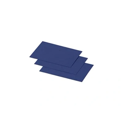 Image de Clairefontaine 1268C Paquet de 25 Cartes Simples Format 7x9,5cm 210g/m² Coloris Bleu Nuit Cartons d&#039;Invitation Evènements et Correspondance Gamme Pollen Papier Premium Lisse