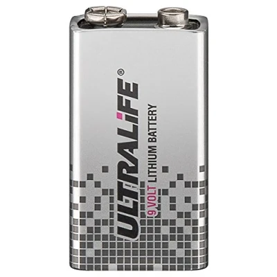 Image de Ultralife 54081 6F22 /9V Block(U9VL J P) Pile au lithium 9 V