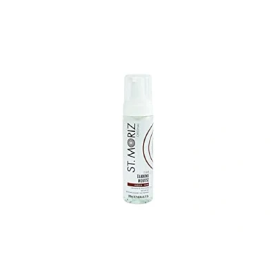 Image de St Moriz Original Mousse bronzante instantanée transparente moyenne à foncée Faux bronzage végétalien séchage rapide Brillance légère en 1 heure, lueur plus profonde après 8 heures Testé