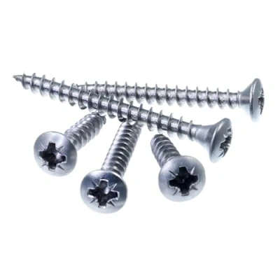 Image de SECCARO Lot de 250 vis à bois tête fraisée bombée 4 x 25 mm, en acier inoxydable A2, filetage complet, cruciforme/PZ