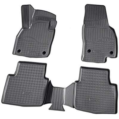 Image de Recambo Tapis de sol 3D en caoutchouc pour Skoda Kamiq Type NW4 année construction à partir 2019&gt; Ajustement parfait avec bordure