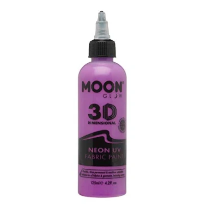 Image de Moon Glow Peinture pour tissu UV néon 3D vêtements, t shirts, sacs, chaussures et toile, violet foncé, 125 ml (lot de 1)