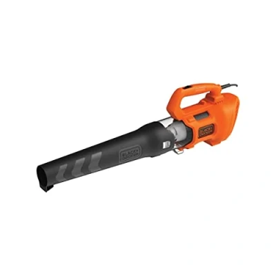Image de BLACK+DECKER Souffleur axial filaire 1850W de feuilles avec 2 Vitesses racloir intégré volume soufflerie 12,75 m3/min Vitesse 190 km/h BEBL185 QS