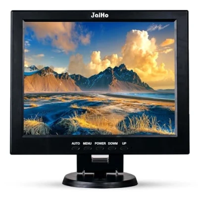 Image de JaiHo Moniteur 12 Pouces Écran LCD 4:3 800x600 Sécurité Ecran avec HDMI VGA BNC AV, Mini pour Vidéo Systeme de Camera Securite PC Ordinateur Raspberry Pi