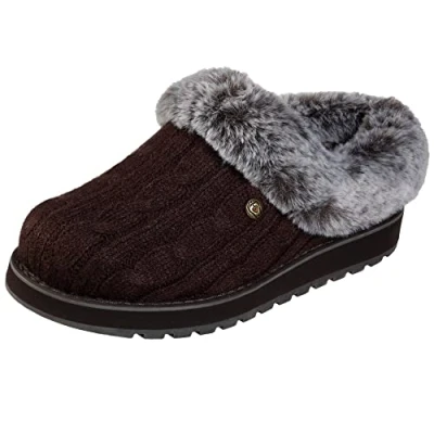 Image de Skechers Keepsakes Ice Angel Flache Hausschuhe Femme, Chocolate, 41 EU