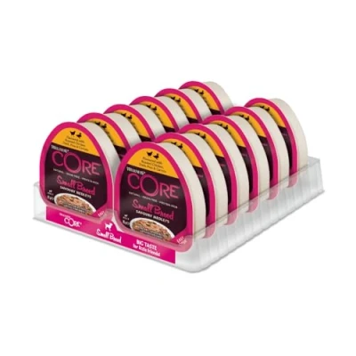 Image de Wellness CORE Small Breed Savoury Medleys, Nourriture Humide Chien, Pâtée pour Chiens de Petite Race, à Haute Teneur en Viande, Poulet &amp; Canard, 12 x 85 g