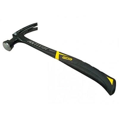 Image de Stanley Fmht1 51278 Marteau Arrache Clous Gamme FatMax Tête Compacte Plus Légère Et Efficace Avec Zone De Frappe Moins Vibration Grip Anti Dérapant Corps En Acier Forgé