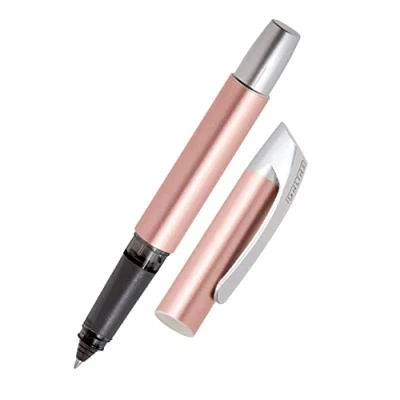 Image de Online stylo roller ergonomique Campus Rose │ pour l&#039;école et le lycée poignée souple gauchers droitiers cartouches d&#039;encre standard, rechargeable à
