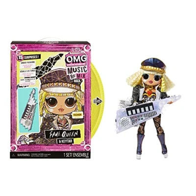 Image de L.O.L. Surprise OMG Remix Rock Fame Queen and Keytar Poupée Mannequin 24cm