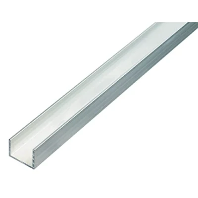 Image de Alberts 492519 Profilé en U aluminium, naturel 1000 x 15 10 mm