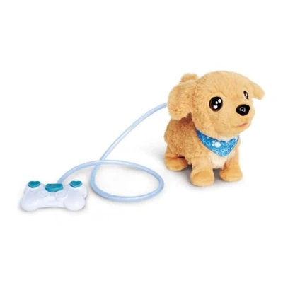 Image de Simba ChiChi Loomy Golden Retriever 105890064 Chien interactif pour Enfants à partir de 3 Ans, avec Fonctions, Son et Commande par câble Lumineux 20 cm