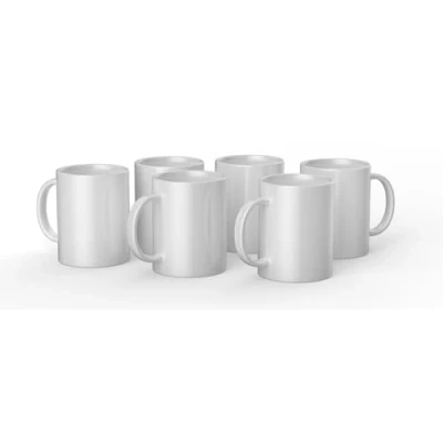 Image de Cricut Mugs vierges Blanc 425 ml (425,2 g) 6 x tasses à sublimation Infusible Ink pour une utilisation avec mug Press Ink, 2008944