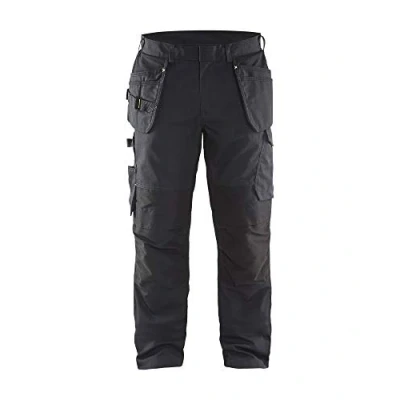 Image de Blaklader 14961330 Shorts de service avec poches à ongles, Noir/jaune, taille C52