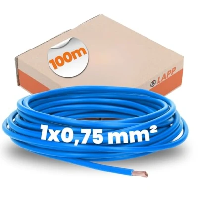 Image de LappKabel LAPP 4510022 Toron H05V K 1 x 0,75 mm² Bleu 100 m