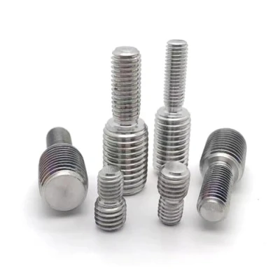 Image de 1/2/5 pièces adaptateur de filetage boulon mâle à M3 M4 M5 M6 M8 M10 M12 M14 M16 M20 304 vis transfert Double tête en acier inoxydable Discussion complète (Size : 5pcs M4x10 M6x