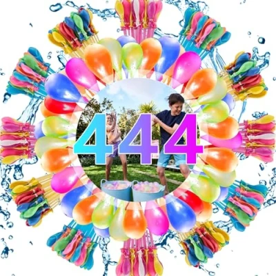 Image de Bombe à Eau, 444 PCS Ballon d&#039;eau Color, Remplissage Rapide Auto scellantes a Eau en Grappe, pour Fête de Piscine d&#039;été Plein Air dans le Jardin et la Plage