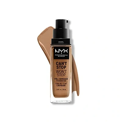 Image de Nyx Professional Makeup CAN ́T STOP WON 24H Foundation Fond de teint, Femme, Taille: 30 ml, Neutral tan