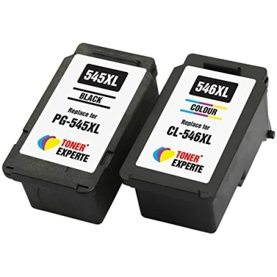 Image de TONER EXPERTE PG545XL CL546XL Cartouches d&#039;encre Remplacement pour Canon 545 546 XL Compatibles avec MG2455 MG2555S MG2920 MG3050 MG2450 IP2800 TS3100 TS3350 TS205 TS3150 1 Noir Couleur