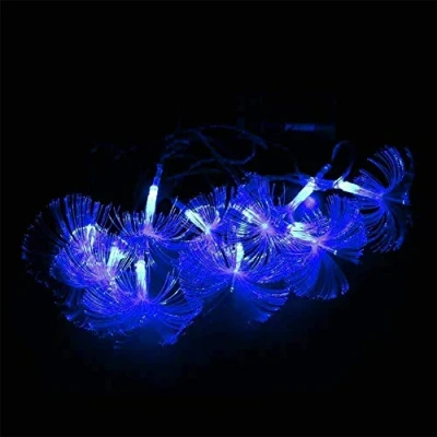 Image de AUSUKY Guirlande lumineuse en fibre optique avec 10 LED à piles Bleu 2,5 m
