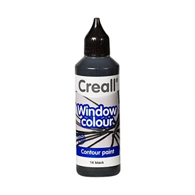 Image de Creall Havo20114 Bouteille de Couleur pour fenêtre en Verre Contour Noir 80 ML