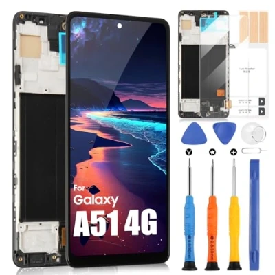 Image de pour Samsung Galaxy A51 LCD Display 4G A515 A515U SM A515F A515F/DS Écran Complet Replacement Tactile Digitizer avec Réparation Outils