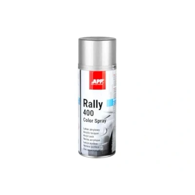 Image de APP Rally 400 Color spray Bombe de peinture argentée brillante acrylique en pour toutes les surfaces avec une haute couverture ml